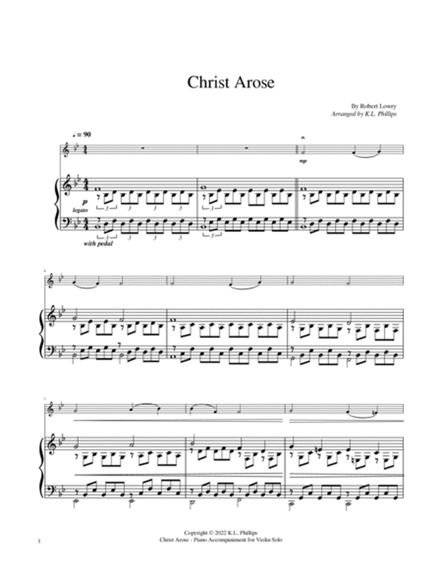 Christ Arose - Violin Solo with Piano Accompaniment image number null