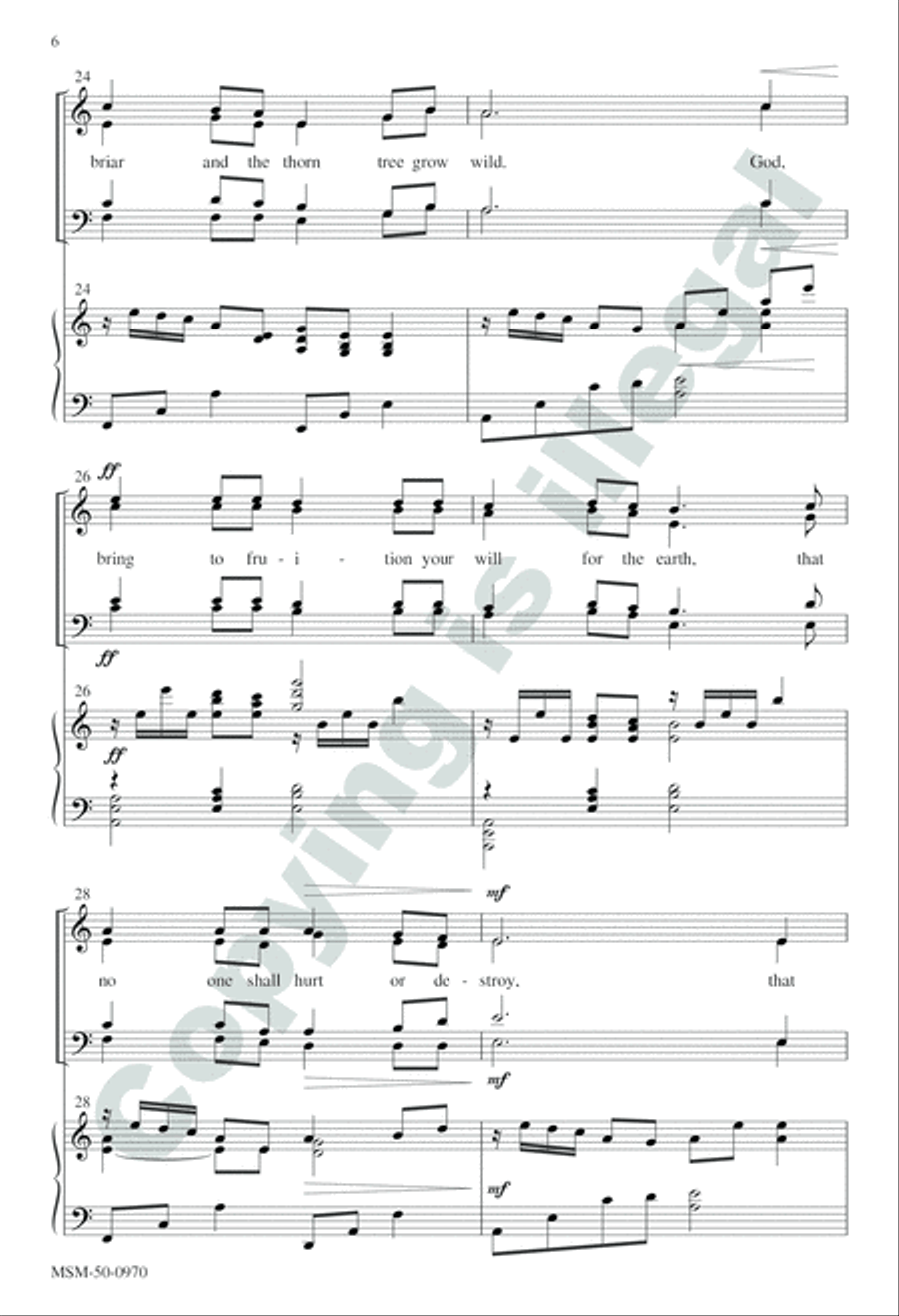 Isaiah the Prophet Isaiah the Prophet 4-Part scores gallery preview page 6
