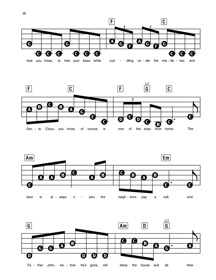 Christmas In Killarney Electronic Keyboard scores gallery preview page 2