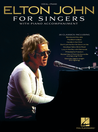 Book cover for Elton John for Singers