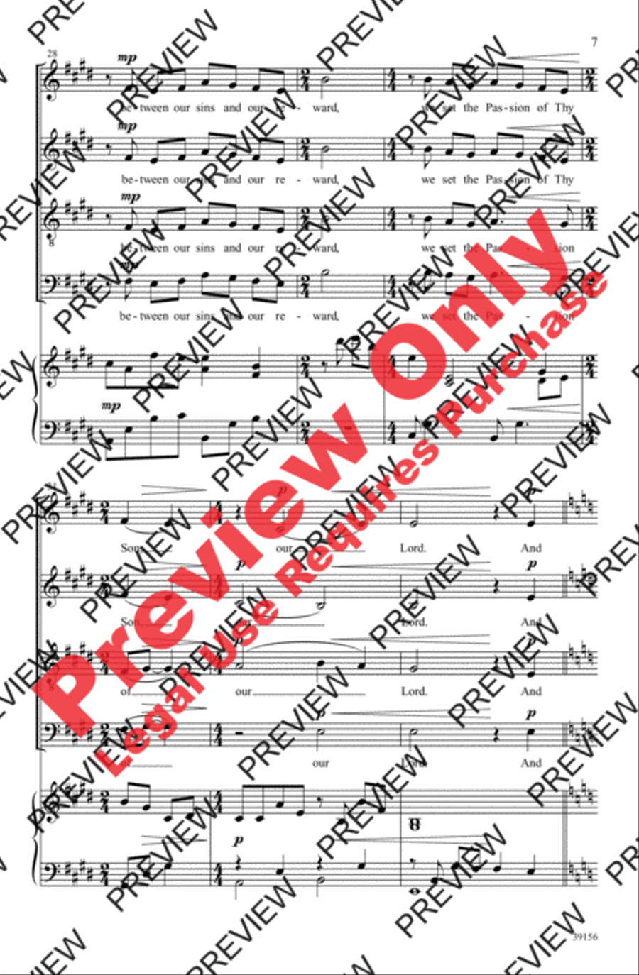 And Now, O Father And Now, O Father 4-Part scores gallery preview page 7