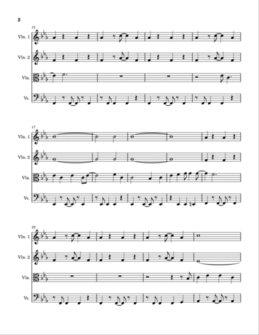 Valerie String Quartet scores gallery preview page 2