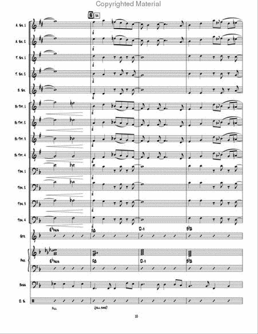 Man Ain't Said My Name Jazz Ensemble scores gallery preview page 11