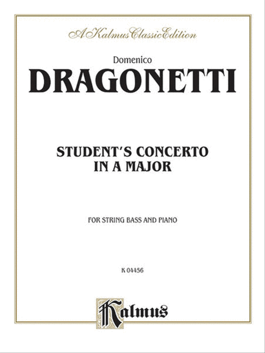 Student's Concerto in A Major Small Ensemble scores gallery preview page 1