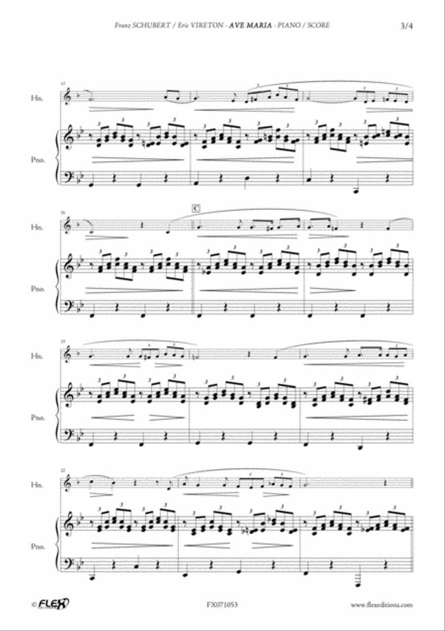 Ave Maria Piano scores gallery preview page 3