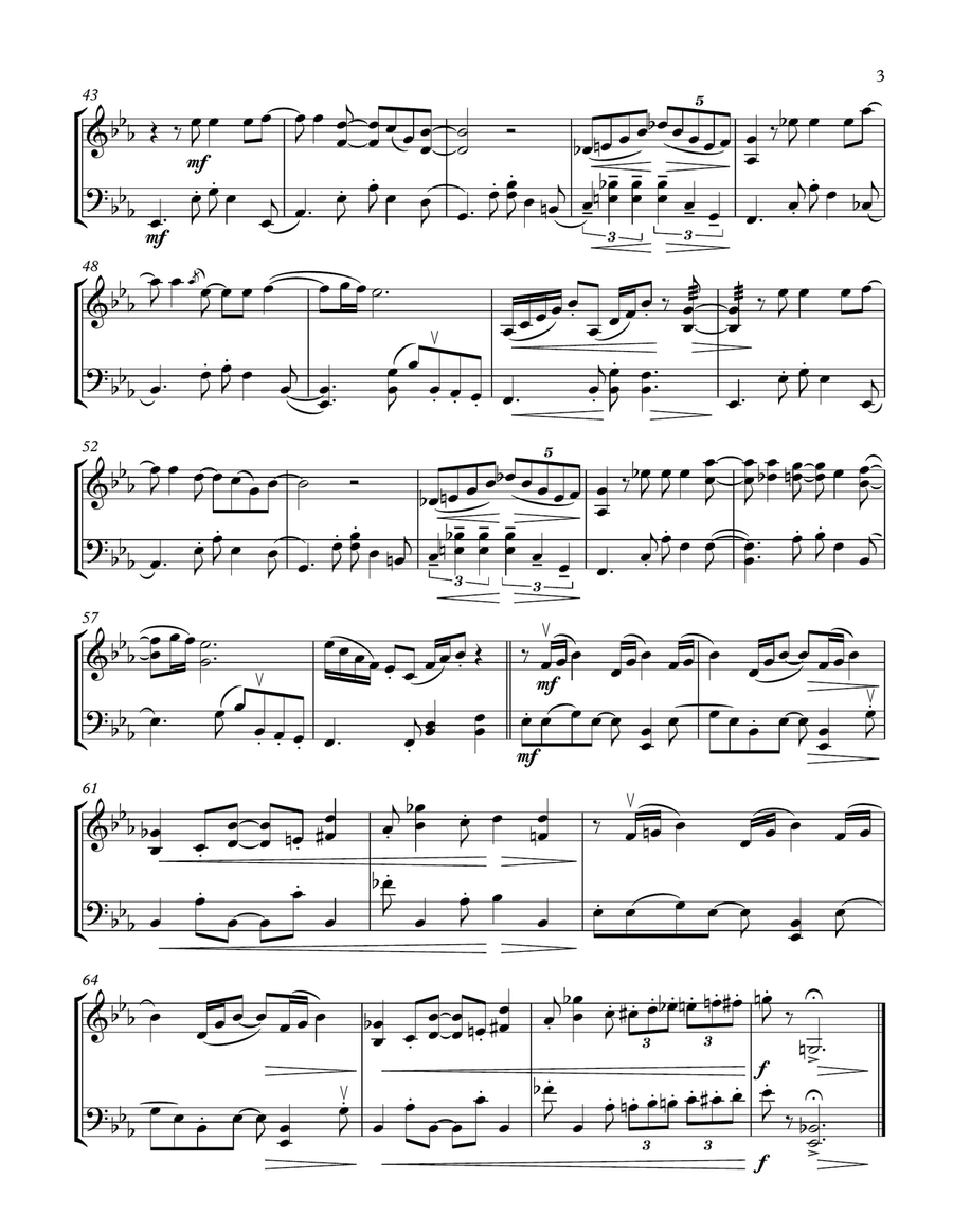 You Are The Sunshine Of My Life String Duet scores gallery preview page 3