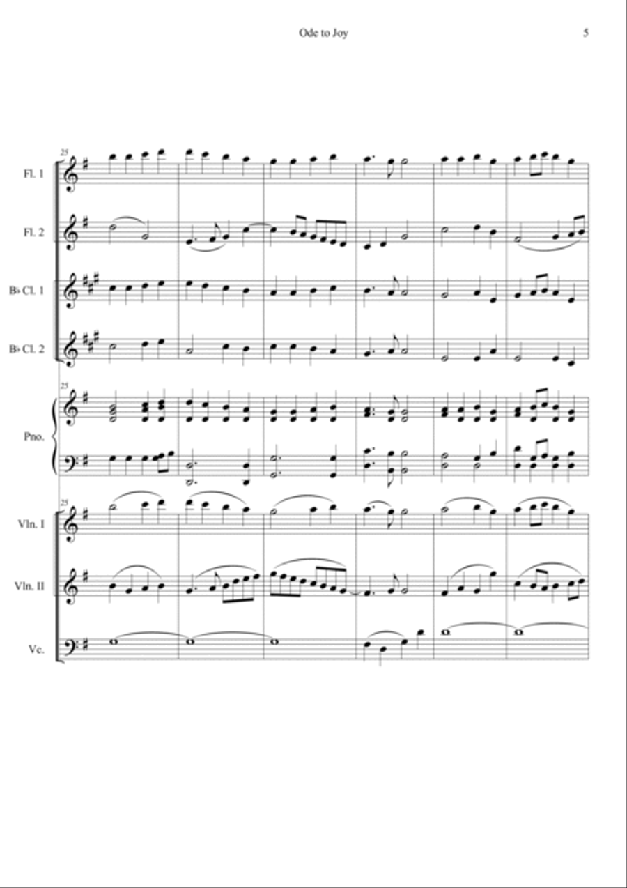 Ode to Joy Orchestra scores gallery preview page 5