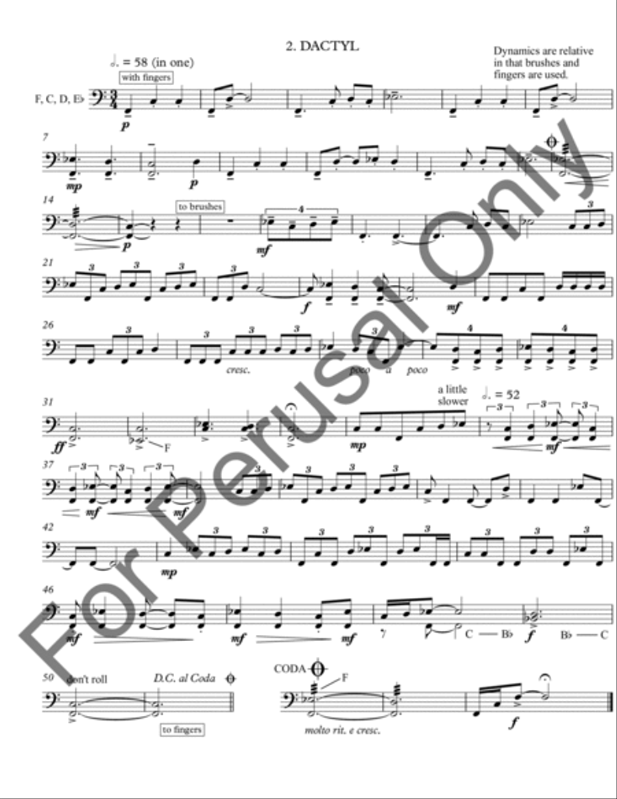 Four Verses For Timpani Percussion scores gallery preview page 3