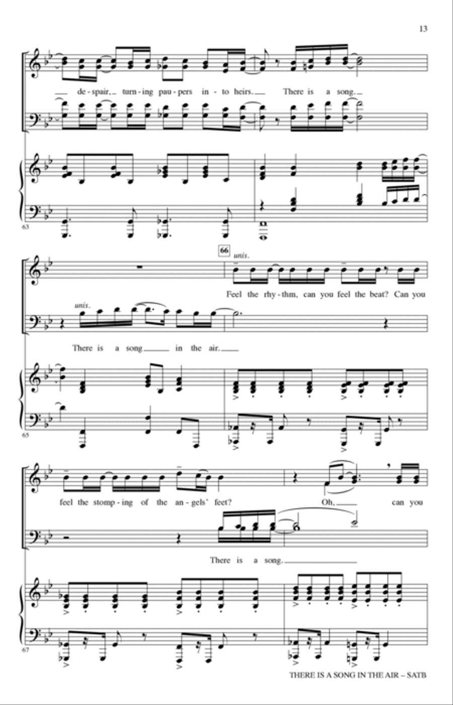 There Is A Song In The Air 4-Part scores gallery preview page 11