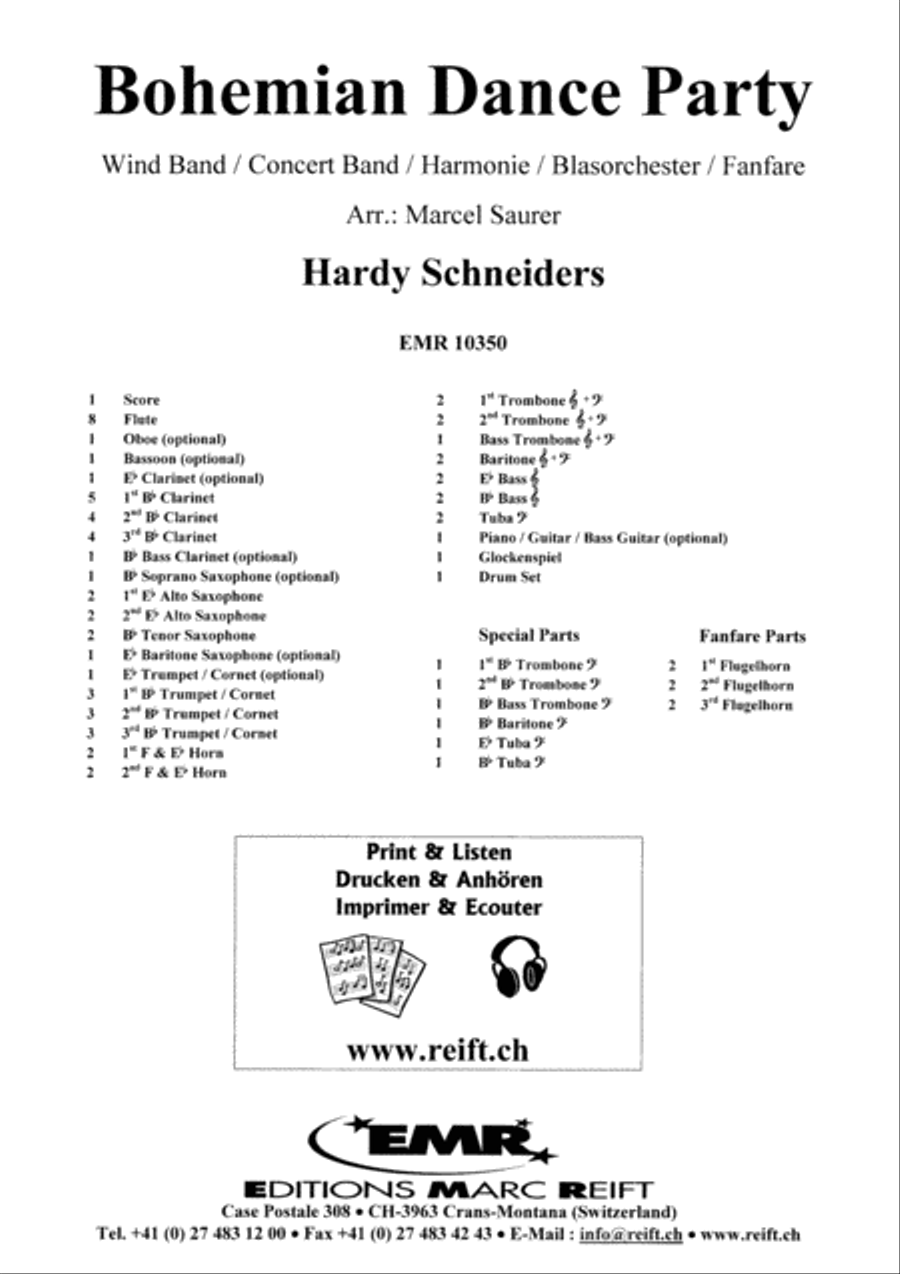 Bohemian Dance Party Bohemian Dance Party Concert Band scores gallery preview page 2