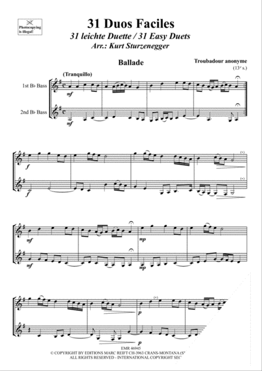 31 Duos Faciles Score scores gallery preview page 3