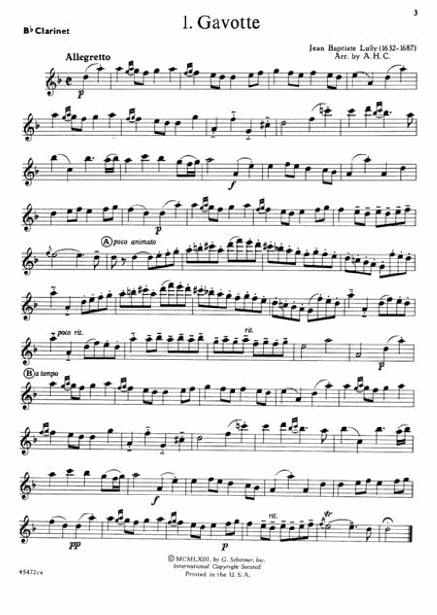 Solos for the Clarinet Player Clarinet Solo scores gallery preview page 2