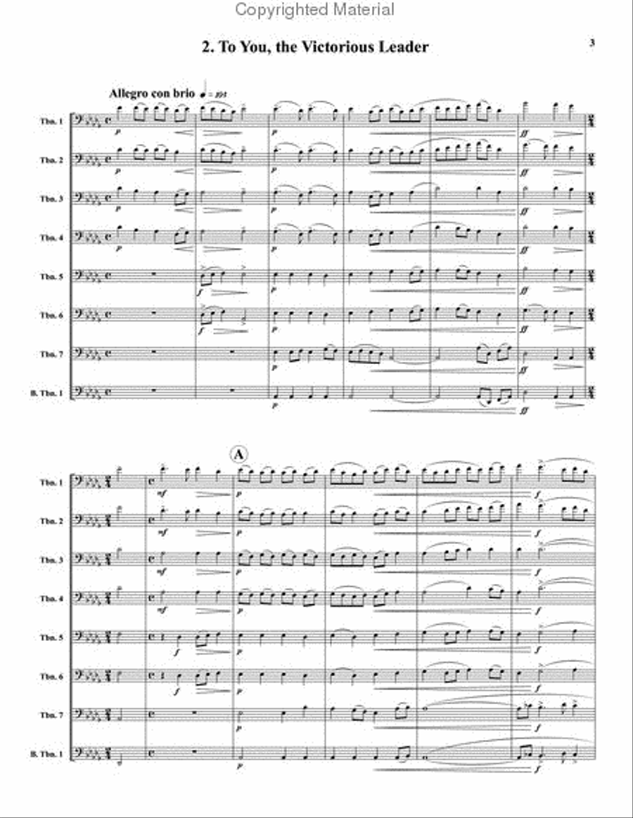 Two Selections from All Night Vigil Large Ensemble scores gallery preview page 3