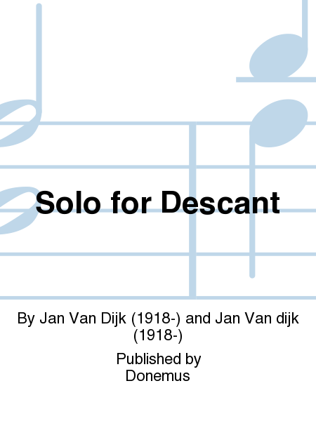 Solo for Descant Recorder