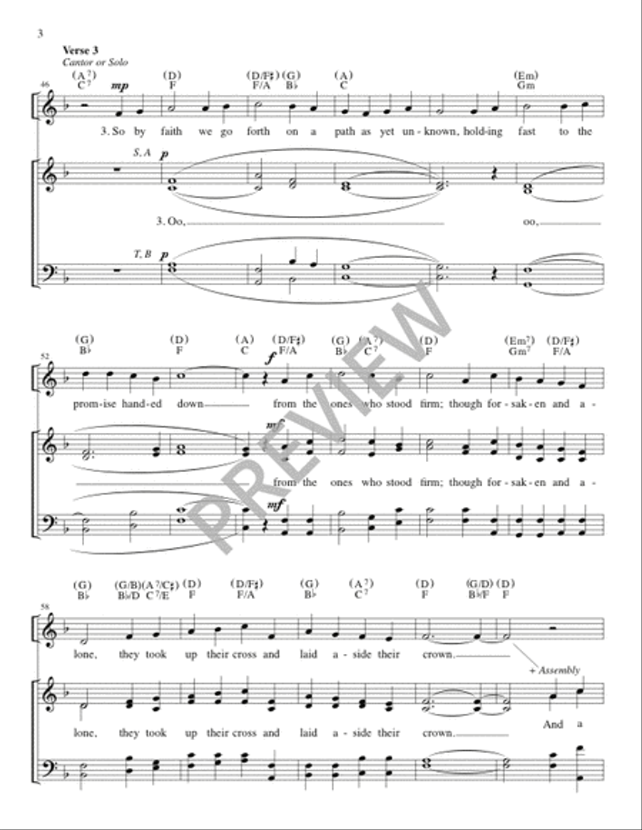 A Great Cloud of Witnesses - Guitar edition Guitar scores gallery preview page 4
