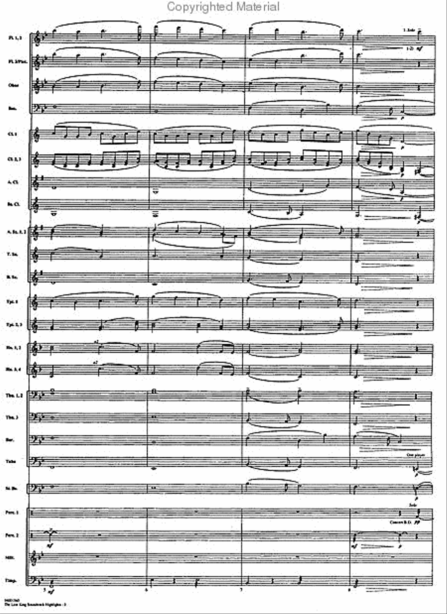 The Lion King: Soundtrack Highlights Concert Band scores gallery preview page 3