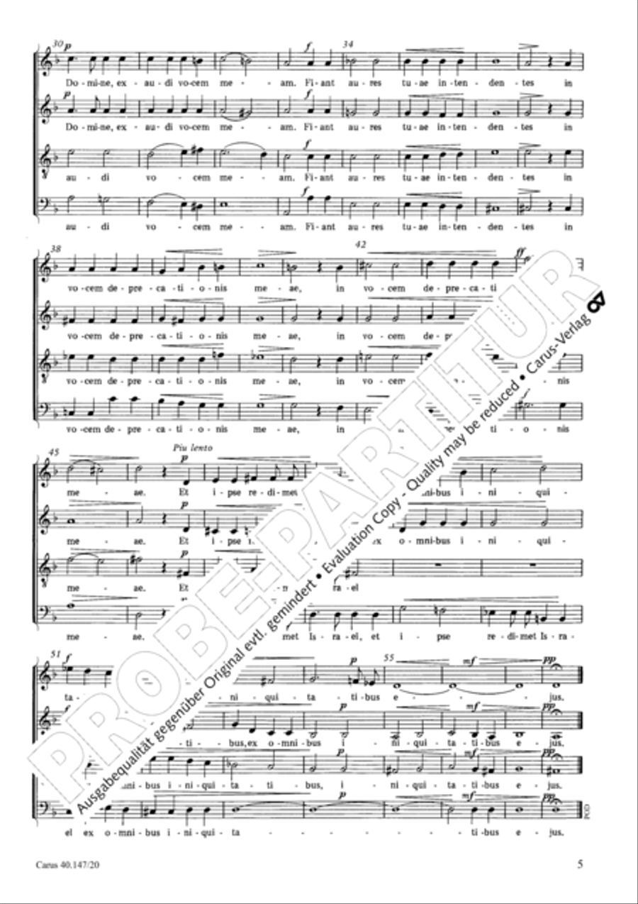 Rachmaninov: Ave Maria; Gluck: De profundis 4-Part scores gallery preview page 4