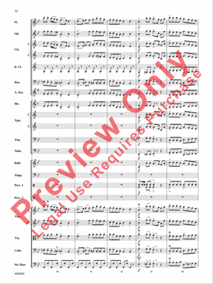 Themes from March Slav Full Orchestra scores gallery preview page 11