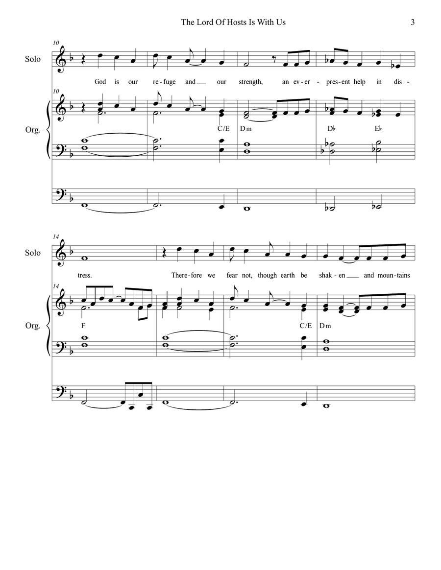 The Lord Of Hosts Is With Us 4-Part scores gallery preview page 4