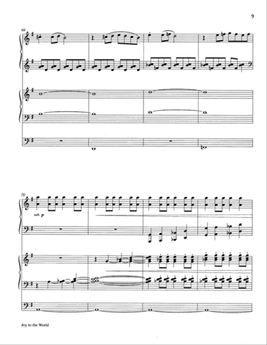 Joy to the World Joy to the World 4-Part scores gallery preview page 10