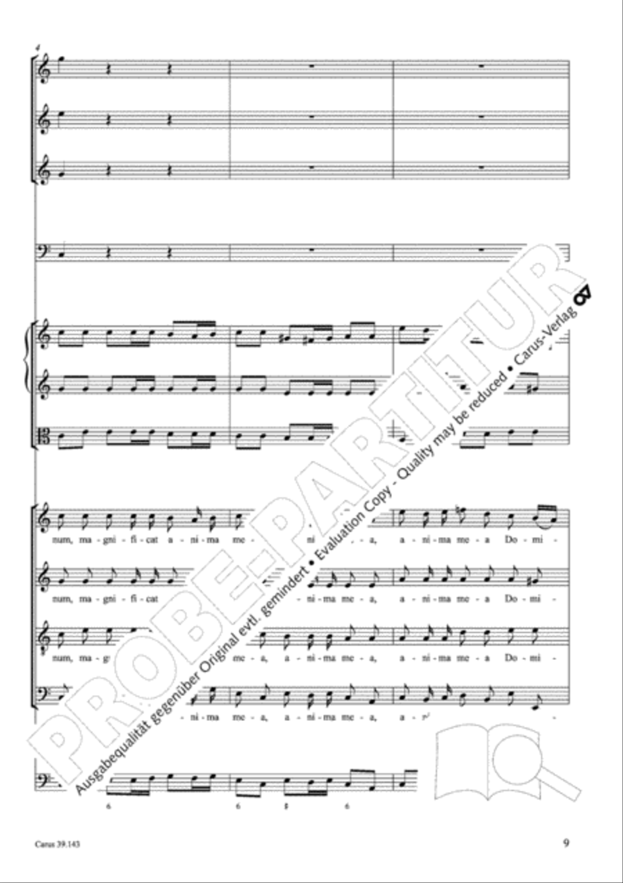Magnificat in C major 4-Part scores gallery preview page 10