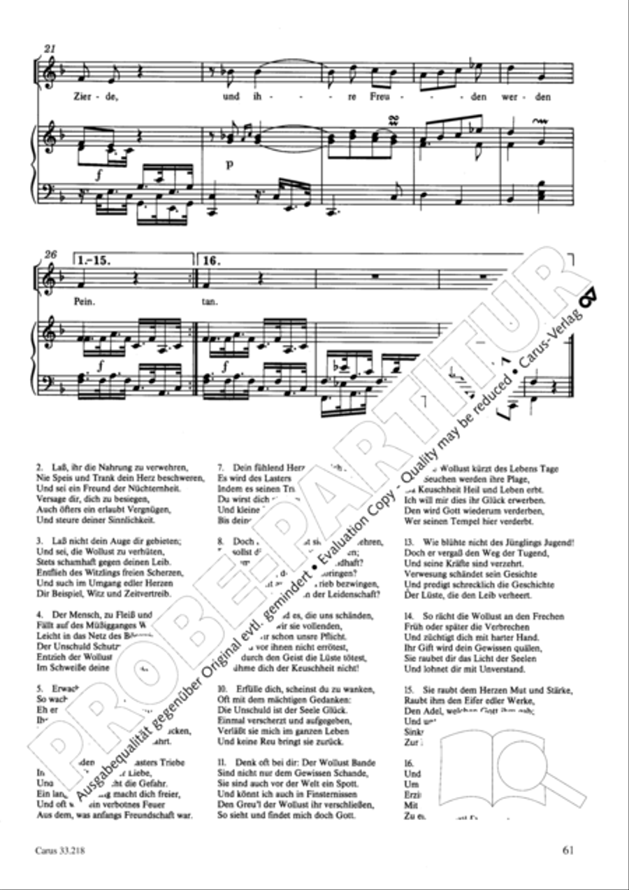 Geistliche Oden und Lieder (Gellert) Collection / Songbook scores gallery preview page 56
