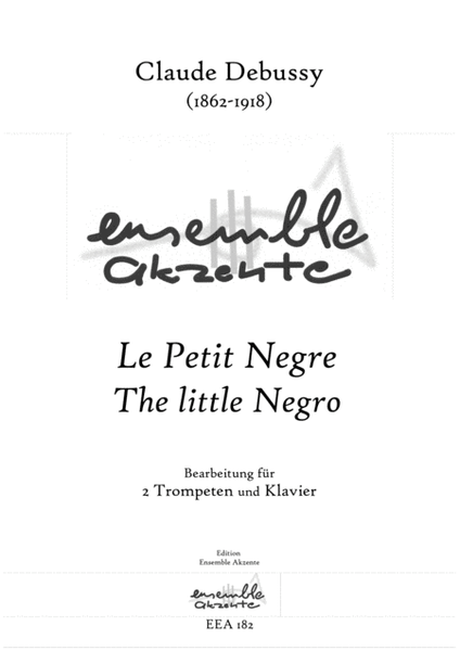 Le Petit Negro / The little Negro - arrangement for two trumpets and piano