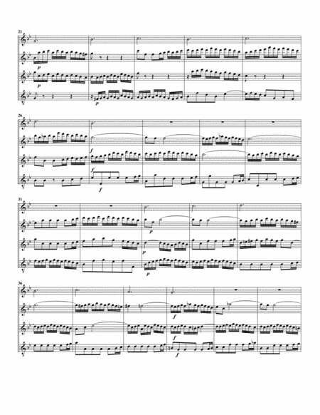 Choral: Der du bist dem Vater gleich from cantata BWV 36 (Arrangement for 4 recorders) image number null