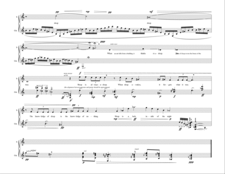 Sleep and the Room Guitar scores gallery preview page 6