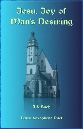 Book cover for Jesu Joy of Man's Desiring, J S Bach, Tenor Saxophone Duet
