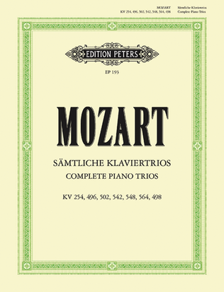 Book cover for Complete Piano Trios