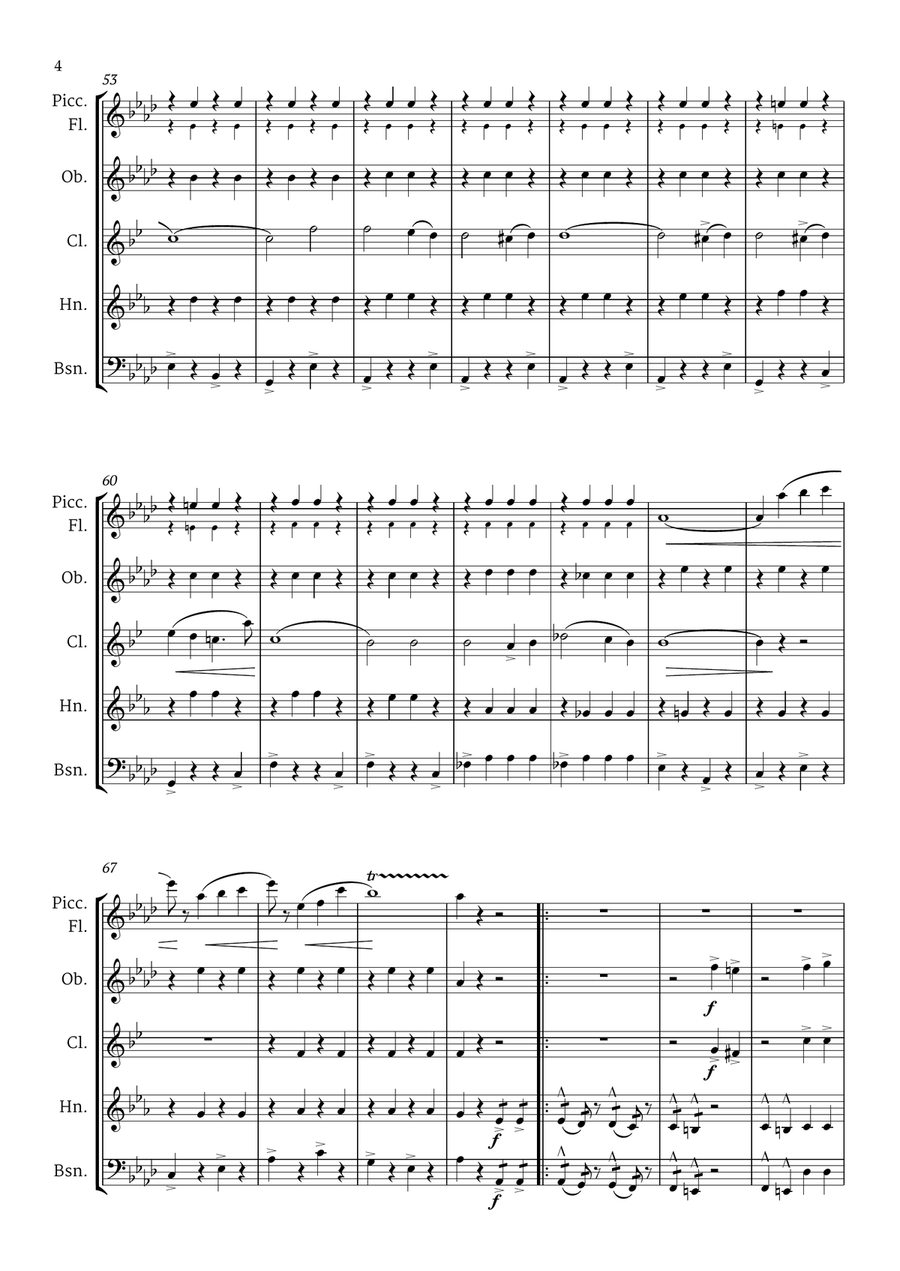 Top 5 Best Classic Marches for Woodwind Quintet Woodwind Quintet scores gallery preview page 6