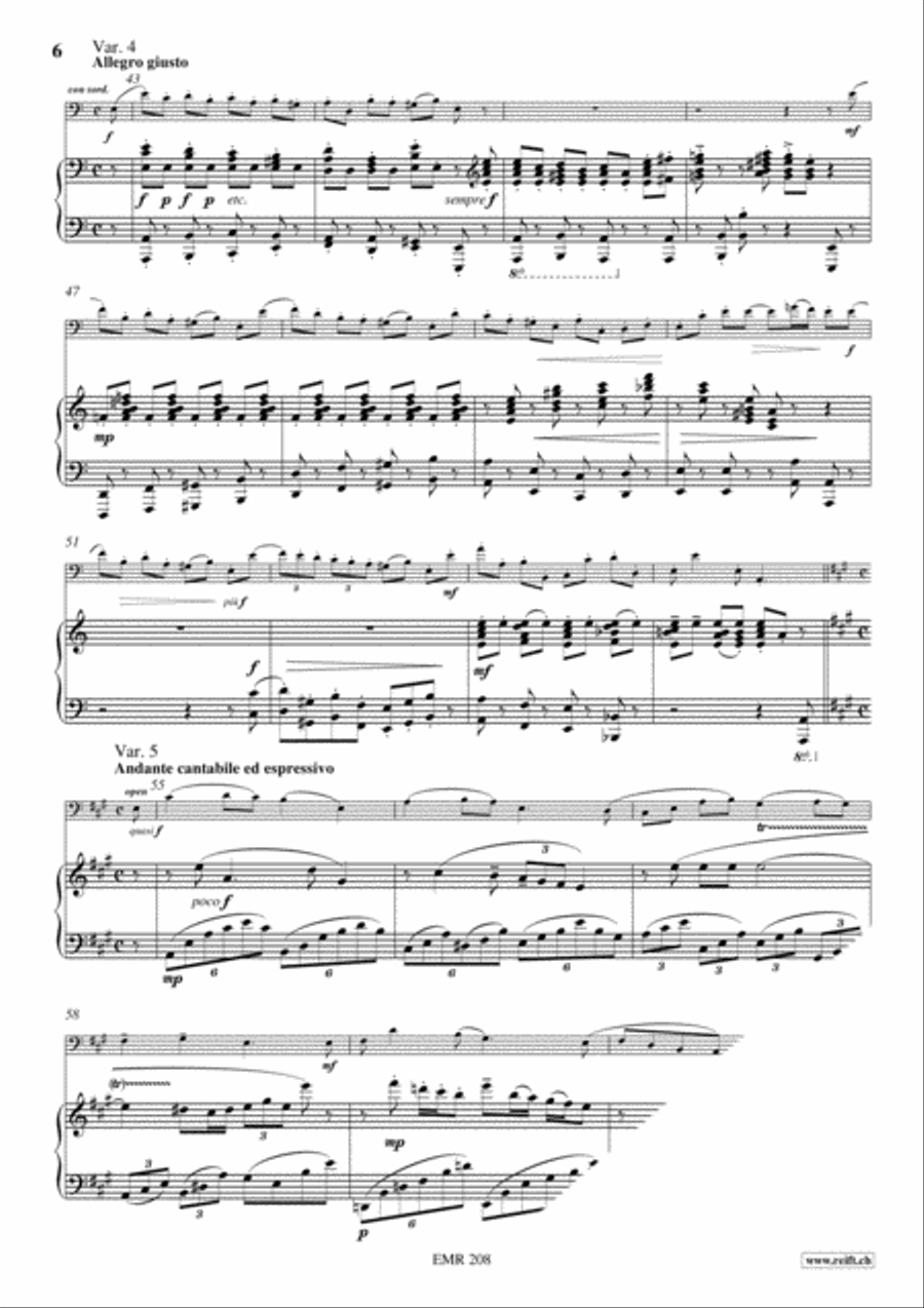 Thema und Variations Thema und Variations Piano Accompaniment scores gallery preview page 7