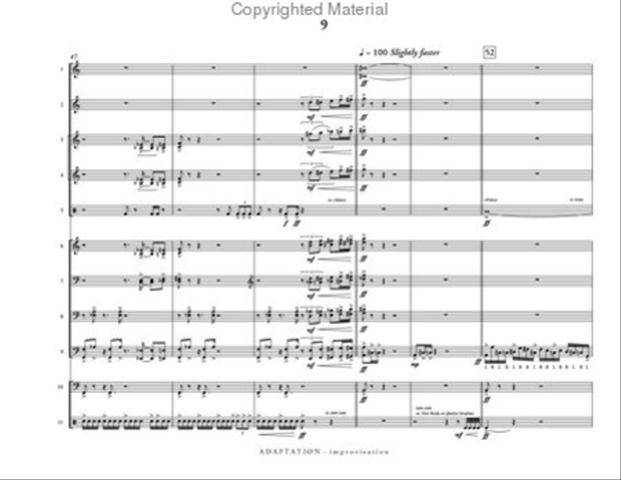 Adaptation Adaptation Percussion Ensemble scores gallery preview page 10