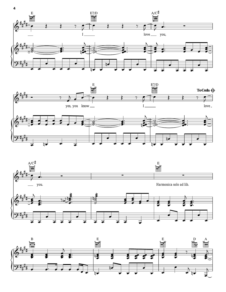 Long Dark Road Piano, Vocal, Guitar scores gallery preview page 4