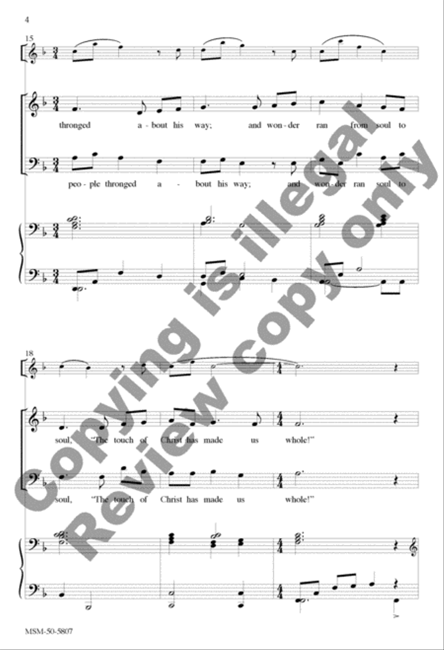 When to Our World the Savior Came 4-Part scores gallery preview page 14