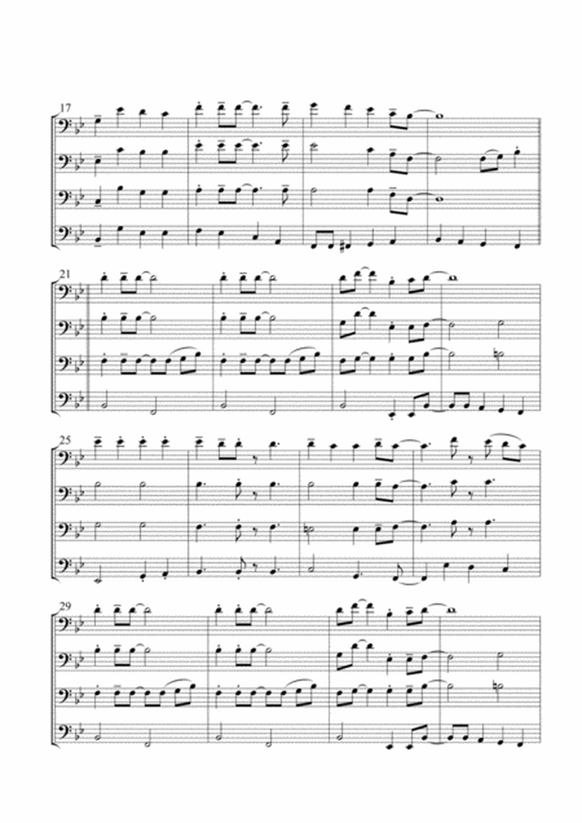 Jingle Bells for Trombone Quartet image number null