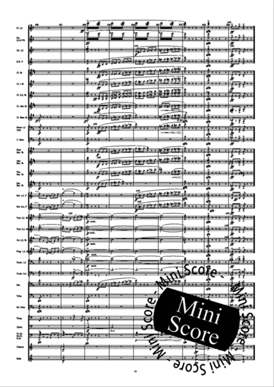 Fourth Symphony Concert Band scores gallery preview page 85