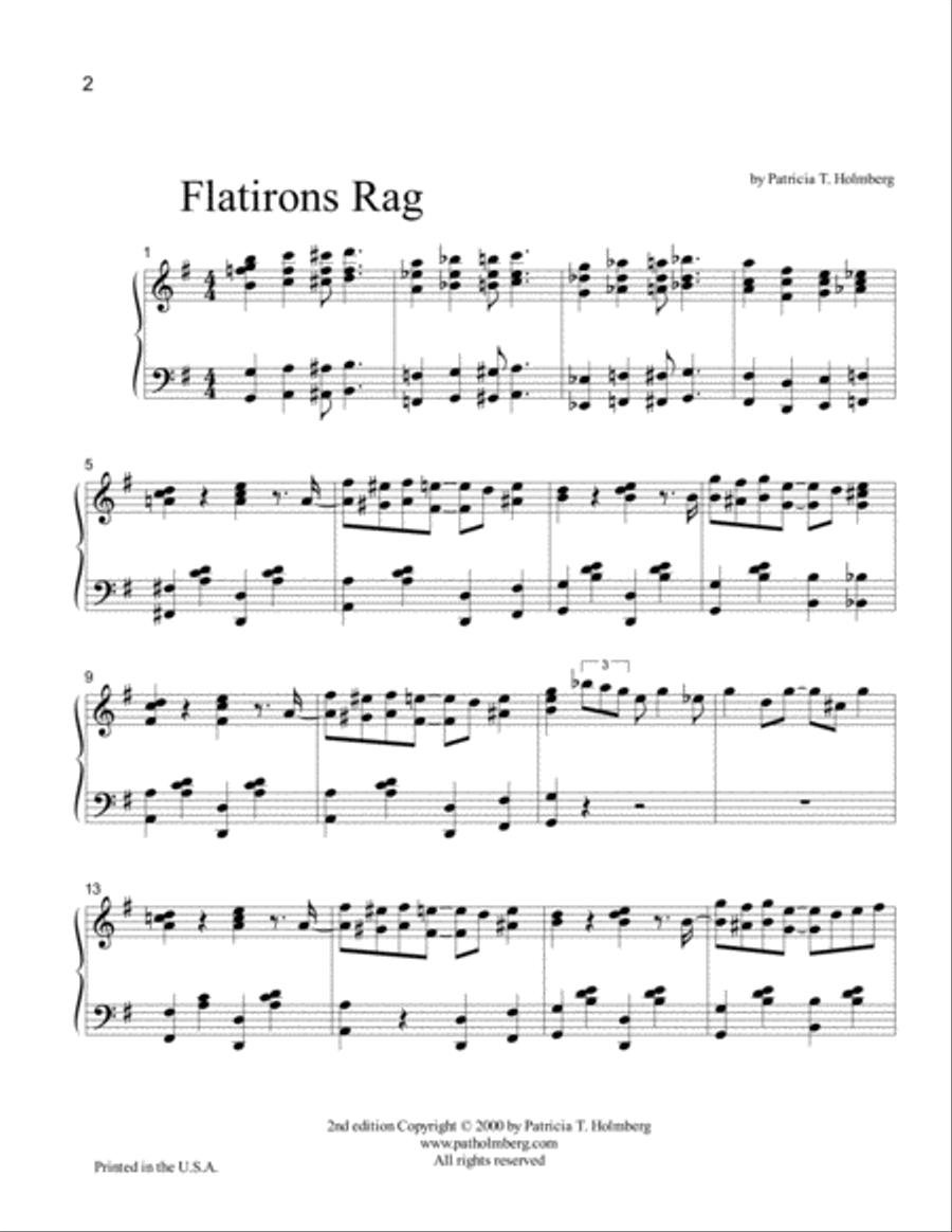 Flatirons Rag Piano Solo scores gallery preview page 2