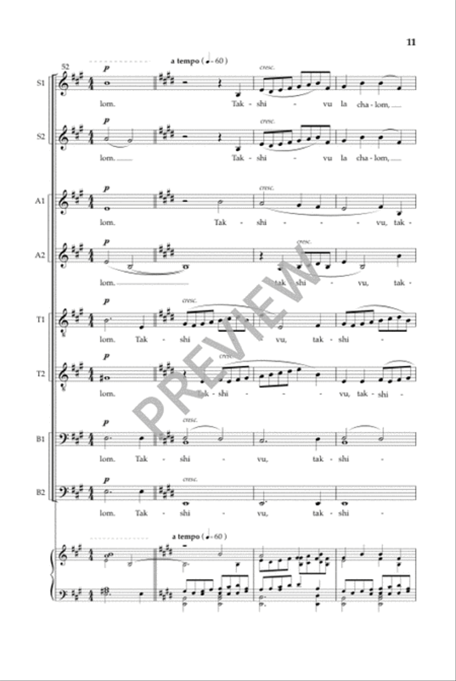 Jerusalem (SSAATTBB) SSAATTBB scores gallery preview page 12