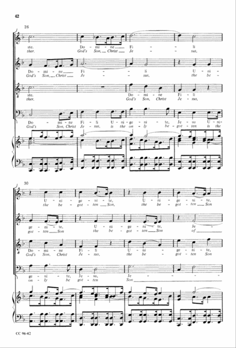 Gloria 4-Part scores gallery preview page 43