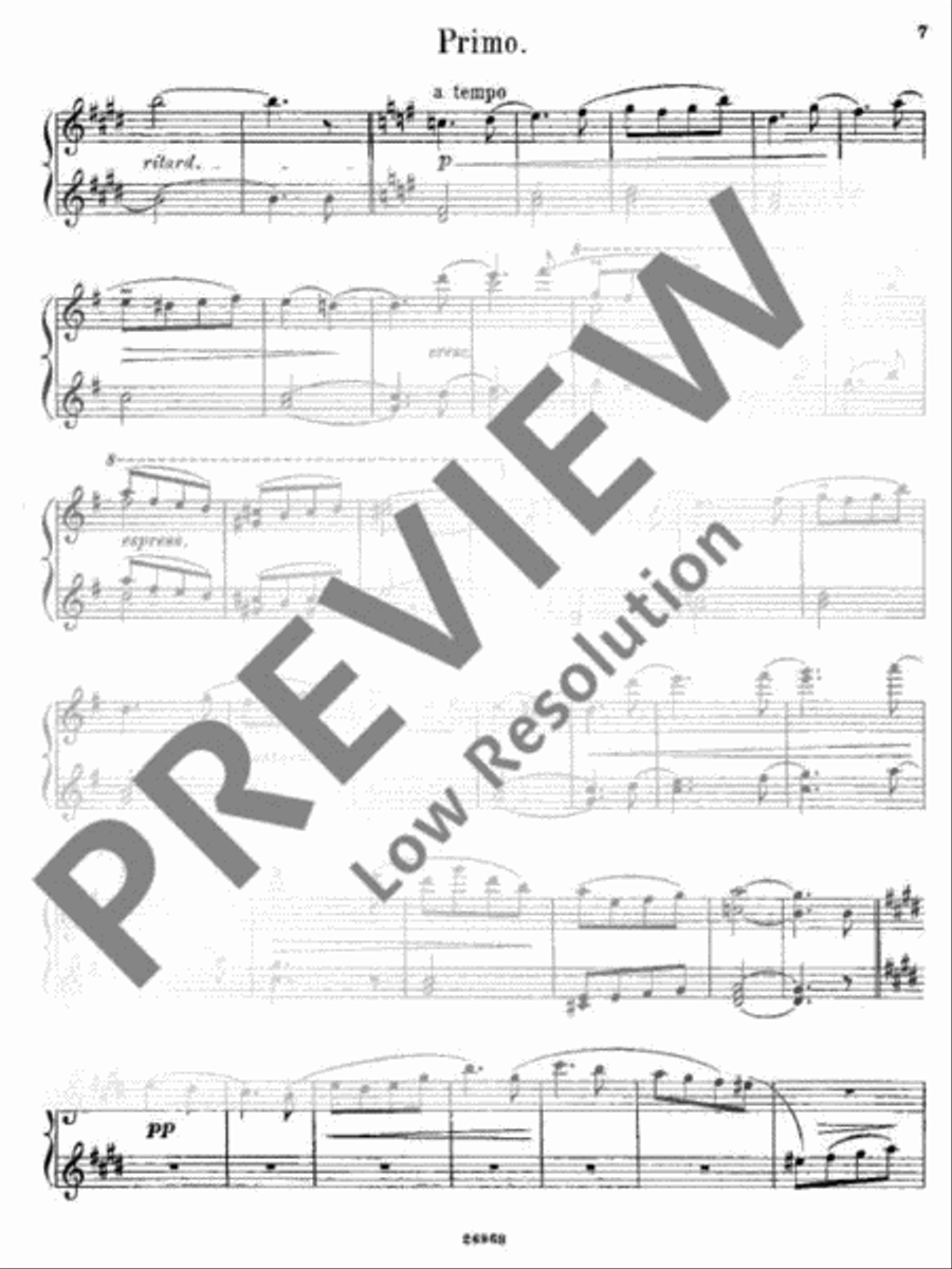 Couplet sans paroles Piano Duet scores gallery preview page 8