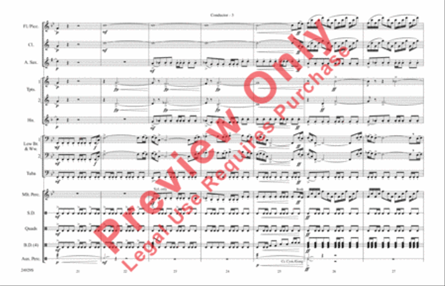 Halo Theme (from Halo Suite) Marching Band scores gallery preview page 4