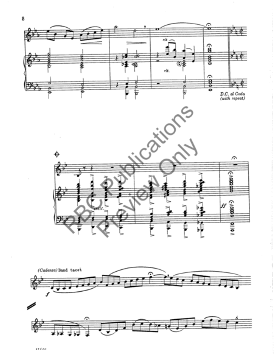 Palo Alto Alto Sax And Band (Score) Alto Saxophone scores gallery preview page 9
