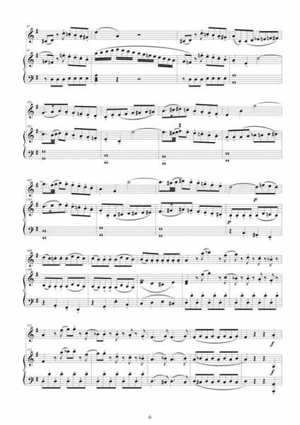 Mozart - Violin Sonata No.18 in G major KV 301 for Violin and Piano - Score and Part image number null