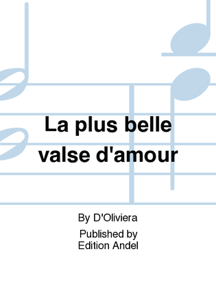 Book cover for La plus belle valse d'amour