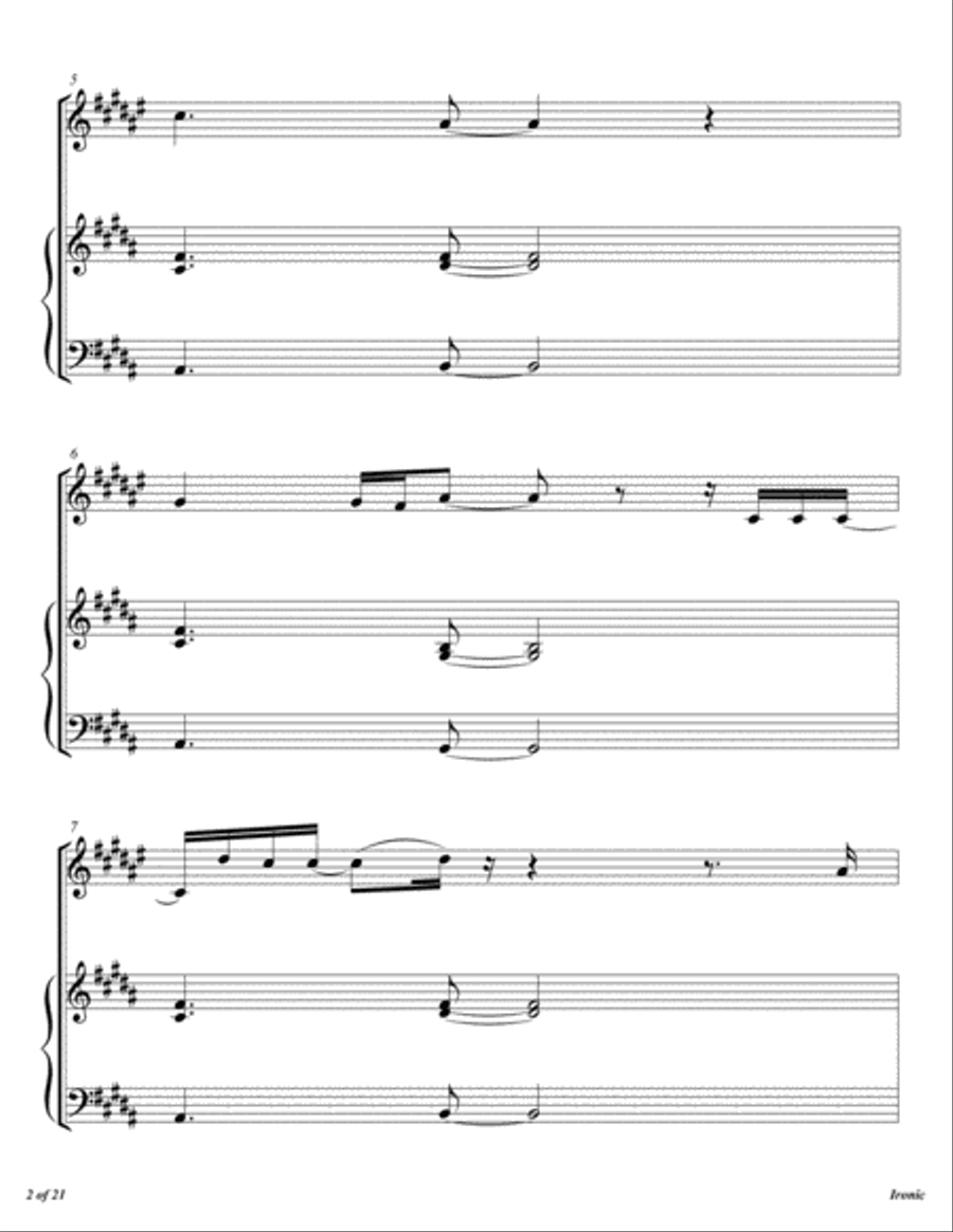 Ironic Horn scores gallery preview page 3