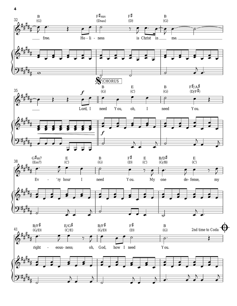 Lord, I Need You Guitar scores gallery preview page 4