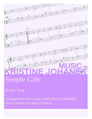 Book cover for Simple Gifts (2-Octaves Handbell, Hand Chimes or Tone Chimes)