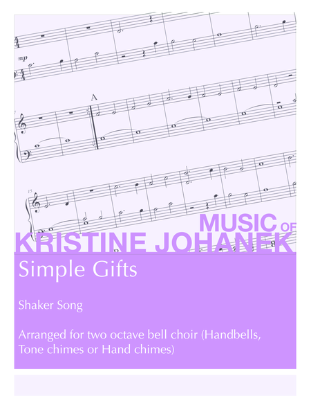 Simple Gifts (2-Octaves Handbell, Hand Chimes or Tone Chimes) image number null